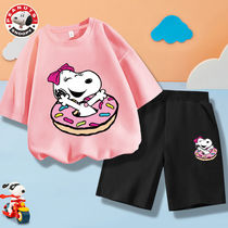 Innu children dress short sleeve T-shirt shorts suit girl Summer 2022 new girl Compassionate Pants Two Sets