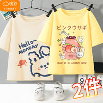 Balacara cotton to children short sleeves T-shirt full cotton summer thin girl blouses 2022 summer for girls breathable