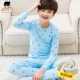 Bộ đồ lót nhiệt cho trẻ em nam Bộ quần áo trẻ em lớn 9 dày 12 cộng với nhung 170 cotton 13 tuổi 180 quần áo mùa thu đồ ngủ cho be gái 10 tuổi