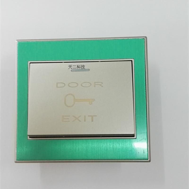 Normally open and always close access control switch Access control door button Local luxury gold stainless steel door access control switch
