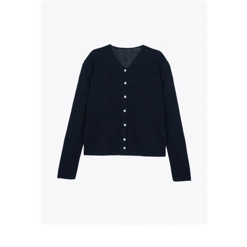 256048- Eco-Friendly Linen Knit Cardigan 256048- Eco-Friendly Linen Knit Cardigan