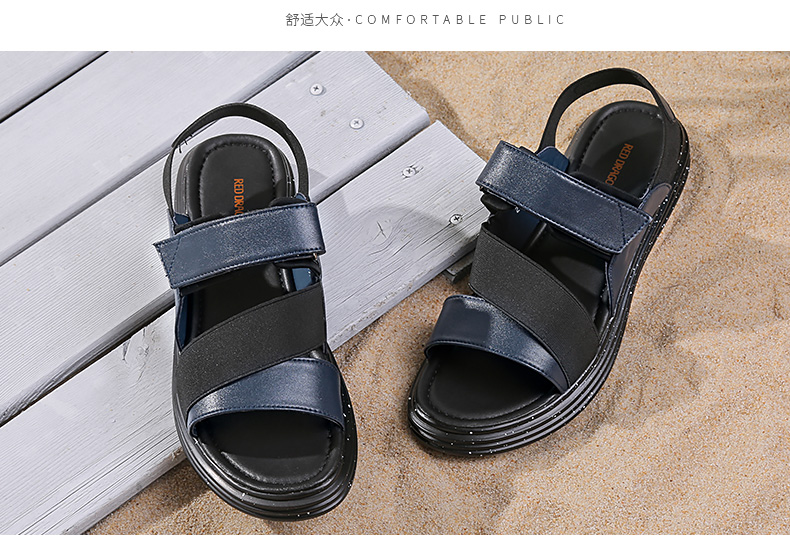 Dép sandal đỏ nam 2018 phiên bản Hàn Quốc mới của xu hướng dép thể thao nam thời trang đế dày đế xuồng nam giày lining