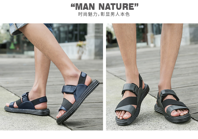 Dép sandal đỏ nam 2018 phiên bản Hàn Quốc mới của xu hướng dép thể thao nam thời trang đế dày đế xuồng nam giày lining