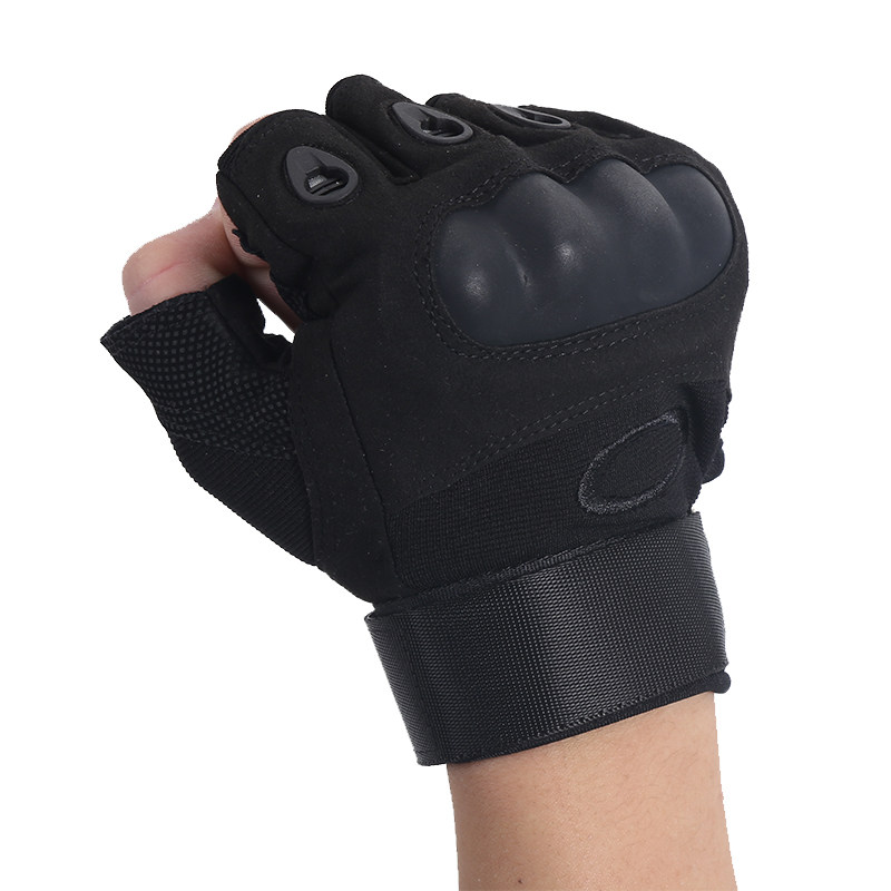 Outdoor sports half-finger gloves male winter training mountaineering military fan protection riding motorcycle breathable tactics