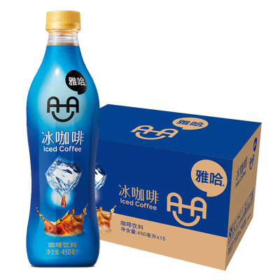 Unified Yaha iced coffee 450ml*15 bottles full box coffee drink Beijing-Tianjin-Hebei