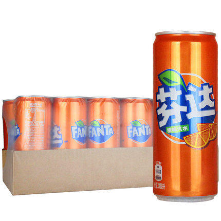 Coca Cola Fine High Listen Finda Orange Taste Carbonated Drink 330ml * 24 Listen to Moden jar Beijing