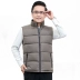 Mùa thu và mùa đông áo vest nam trung niên cho người già, áo ghi lê cotton xuống, áo trung niên và người già áo ấm cha mặc vest - Dệt kim Vest