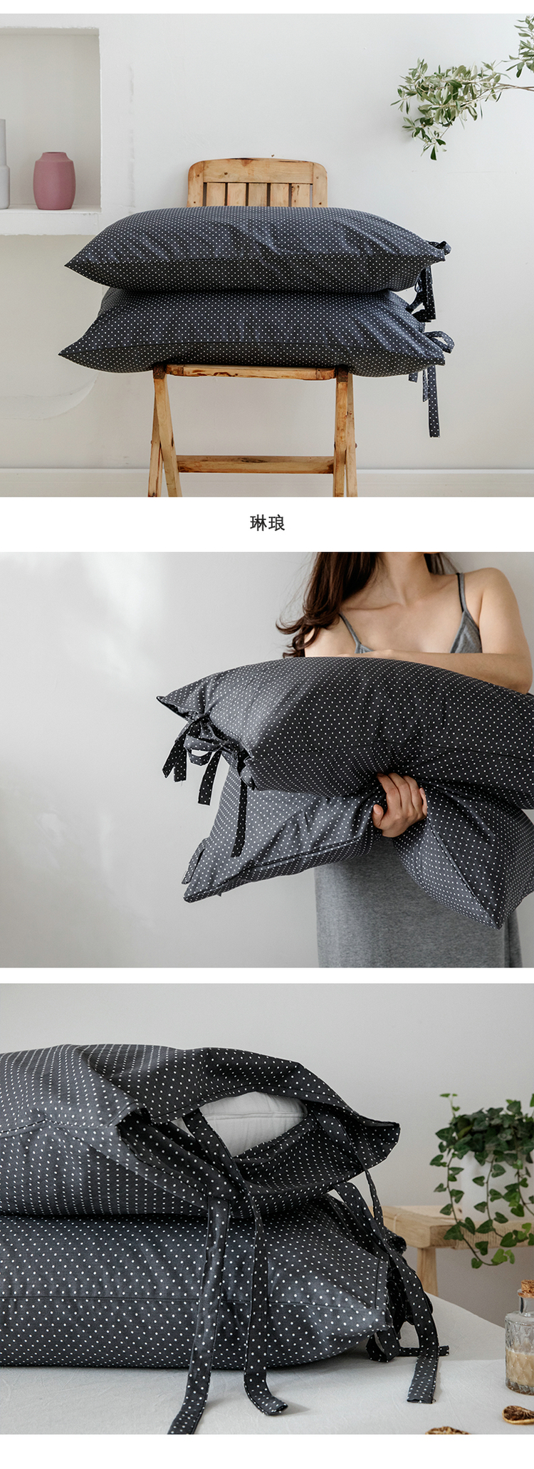 Ren hoa nhỏ tươi với gối bông đơn Gối bông đơn tinh khiết với vỏ gối 48 × 74 đôi shot 2 - Gối trường hợp gối chữ c