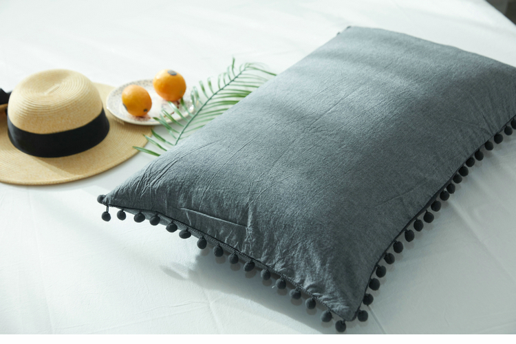 Dễ thương tóc bóng bông gối đơn gối phong cách Hàn Quốc gối gió đặt gối bông nữ gối chống trào ngược babieskey