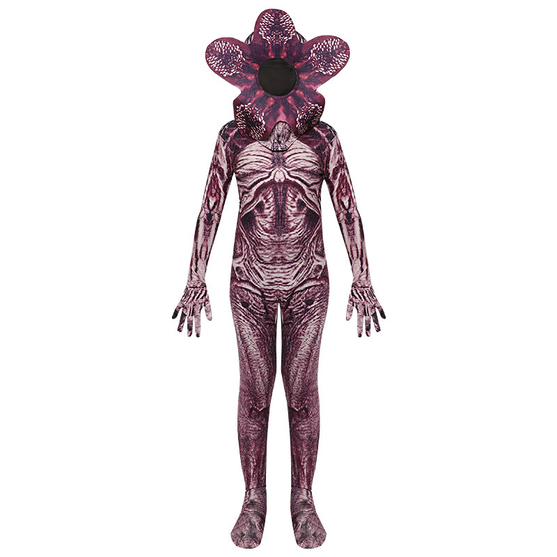 Stranger Things Flower Cosplay Costume for Children and Adults, One-Piece Biochemical Zombie Halloween Horror Costume Stranger Things Flower Cosplay Costume for Children and Adults, One-Piece Biochemical Zombie Halloween Horror Costume