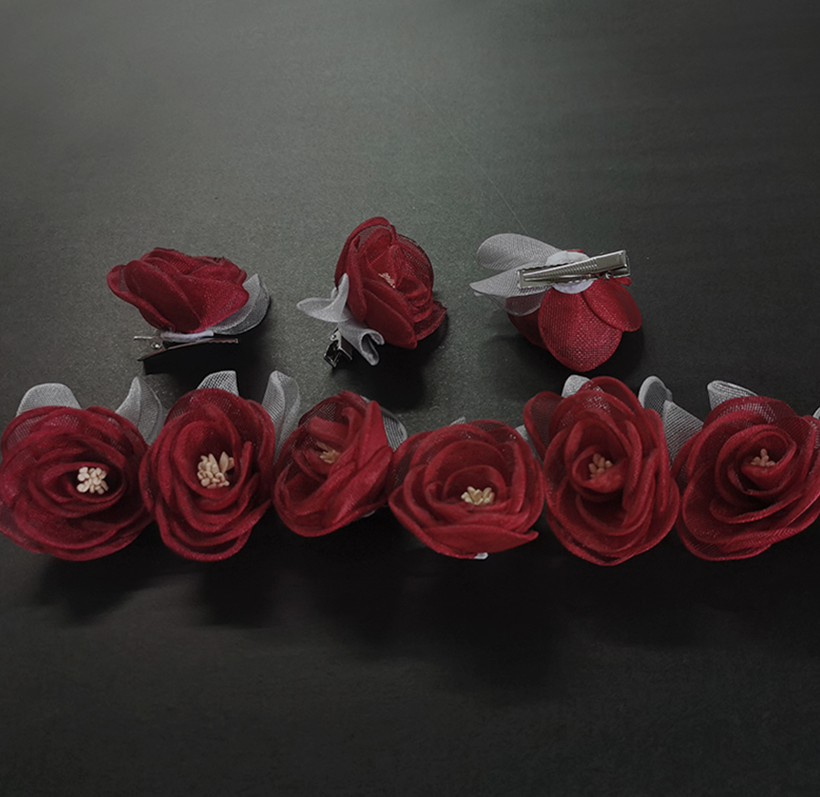 (Spot) Huaxia Meow Lolita Margarita Jewelry A five flower clip can note the color