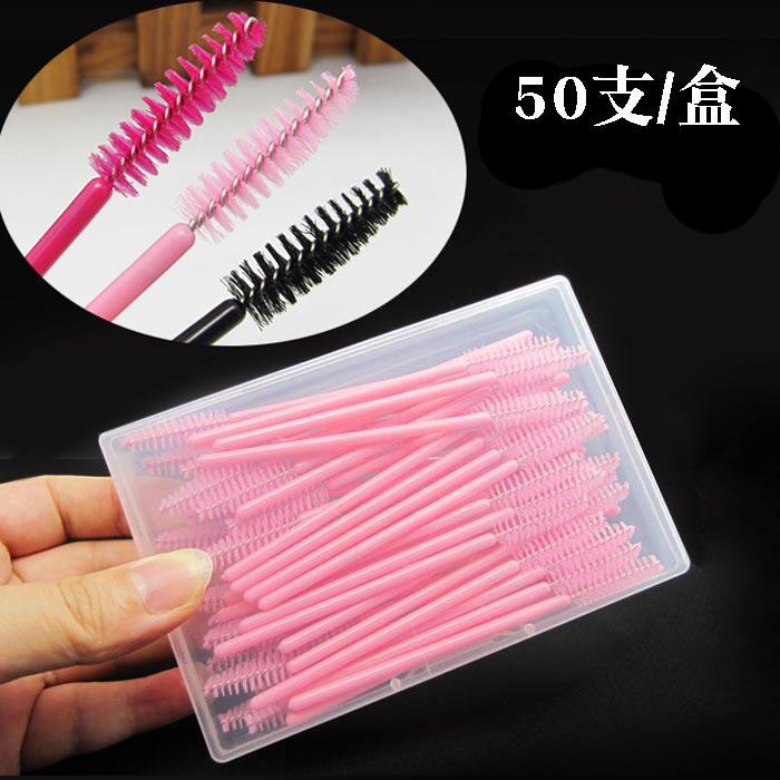 Disposable Eyelash Brush Graft Spiral Eyelash Roll Teething Tool Photo Gallery Color Makeup School Makeup Artist Mascara Finishing