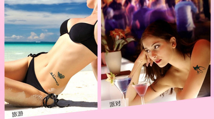 Dán hình xăm cho nam giới và phụ nữ không thấm nước kéo dài nhỏ tươi sexy body painted flower cánh tay mô phỏng dán hình xăm 30 bản sao xăm giả lâu trôi