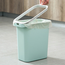 Trash can toilet toilet small number clamping stitch rectangular trash can narrow without cover creative wastepaper Home
