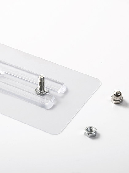 无痕螺丝贴家用免打孔强力自粘挂钩可调节相框固定器双螺丝粘胶贴