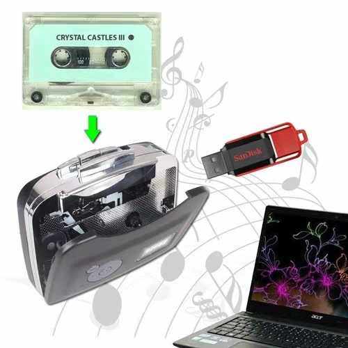 USB tape to MP3 tape machine TAPE Player Stereo TAPE tape signal conversion plug in USB stick tape