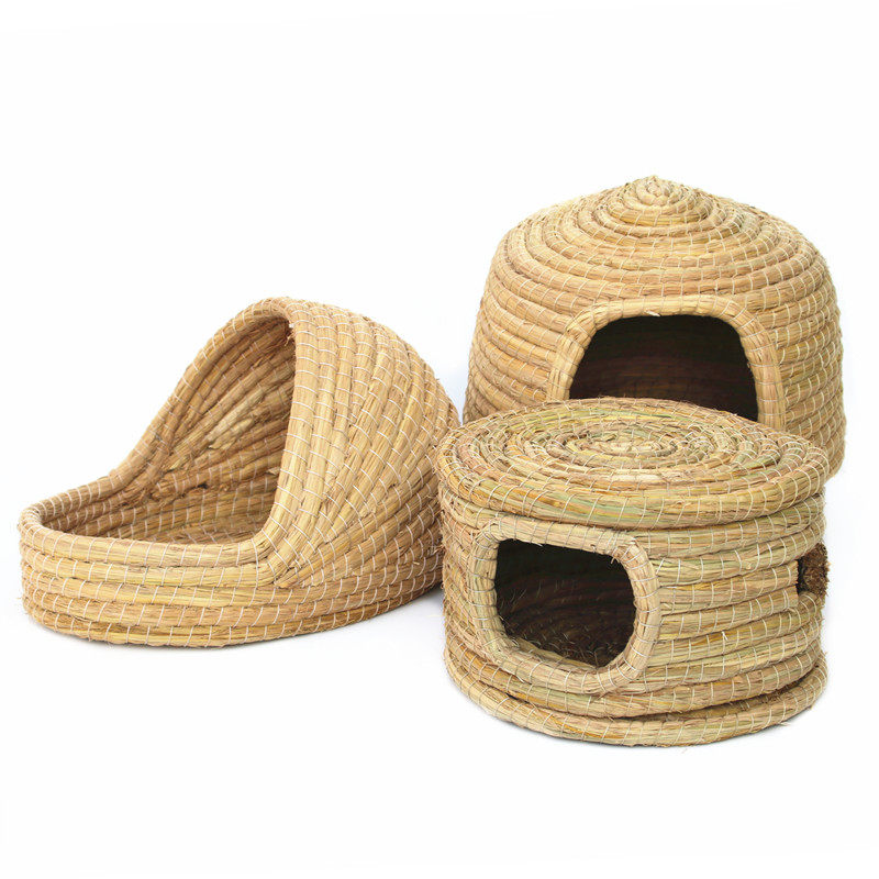 Rabbit warm grass nest Guinea pig nest pet supplies Rabbit nest Dutch pig warm nest Ear rabbit grass room 