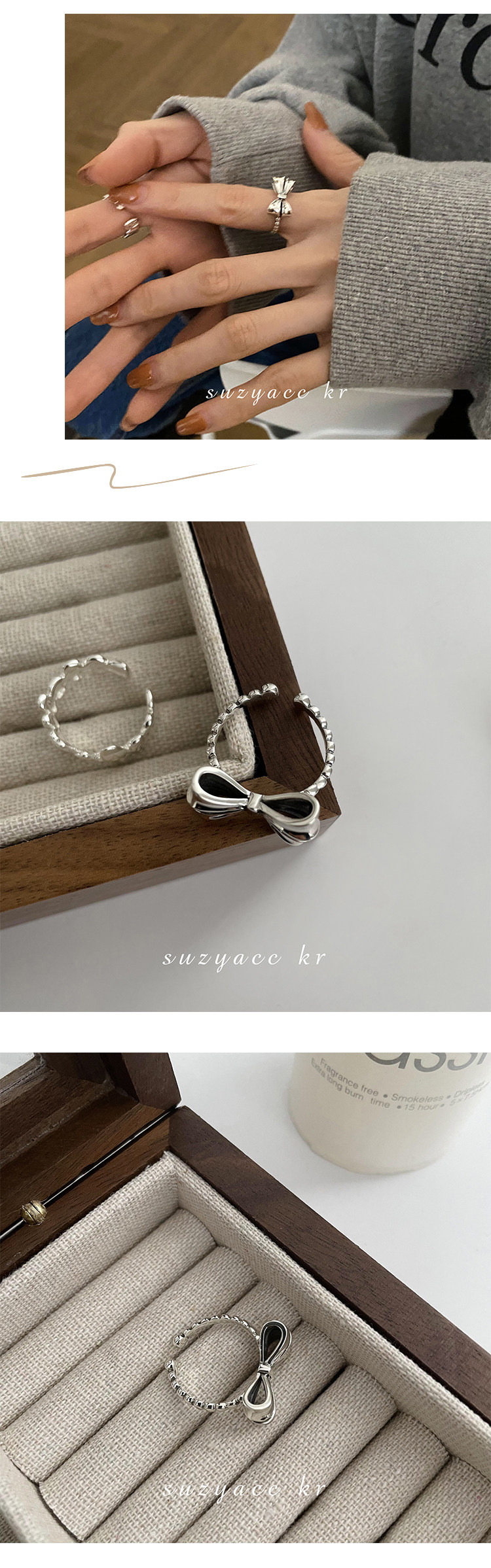 Personalisierter Schleifenring Für Damen Niche Design Fingerring_voghion.com
