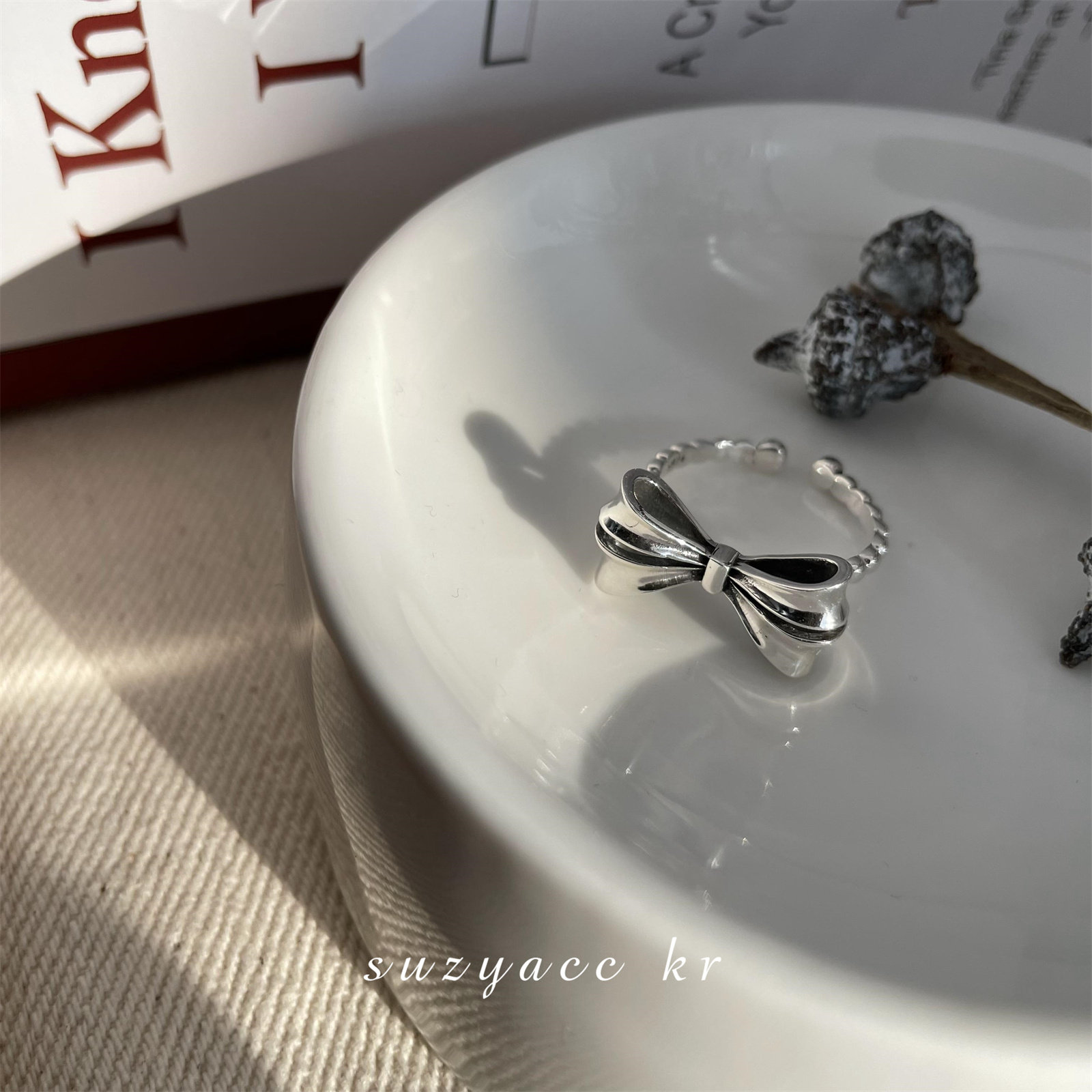 Personalisierter Schleifenring Für Damen Niche Design Fingerring_voghion.com