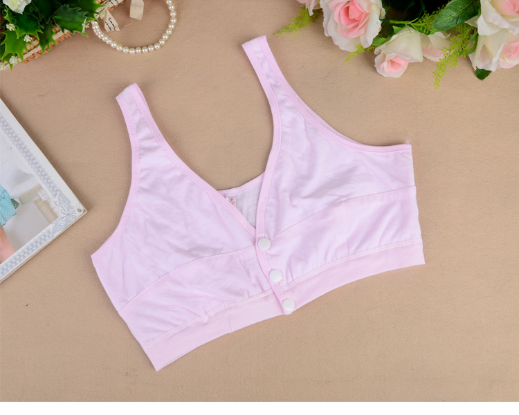Trung và cũ tuổi áo ngực mẹ đồ lót cotton phần mỏng không có vòng thép vest loại kích thước lớn trung niên khóa thoải mái áo ngực áo 2 dây nữ