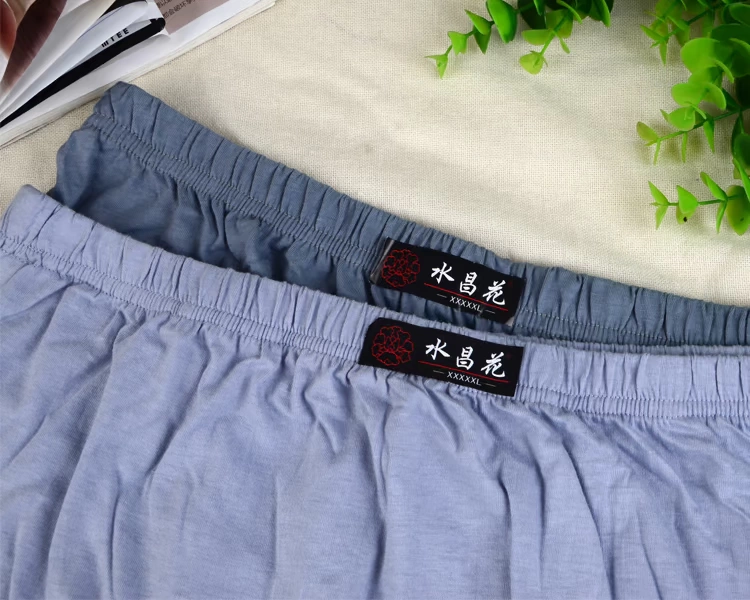 XL lỏng lẻo quần boxer cotton cao eo bốn góc đồ lót thoáng khí người cao niên trung niên đứng đầu cha