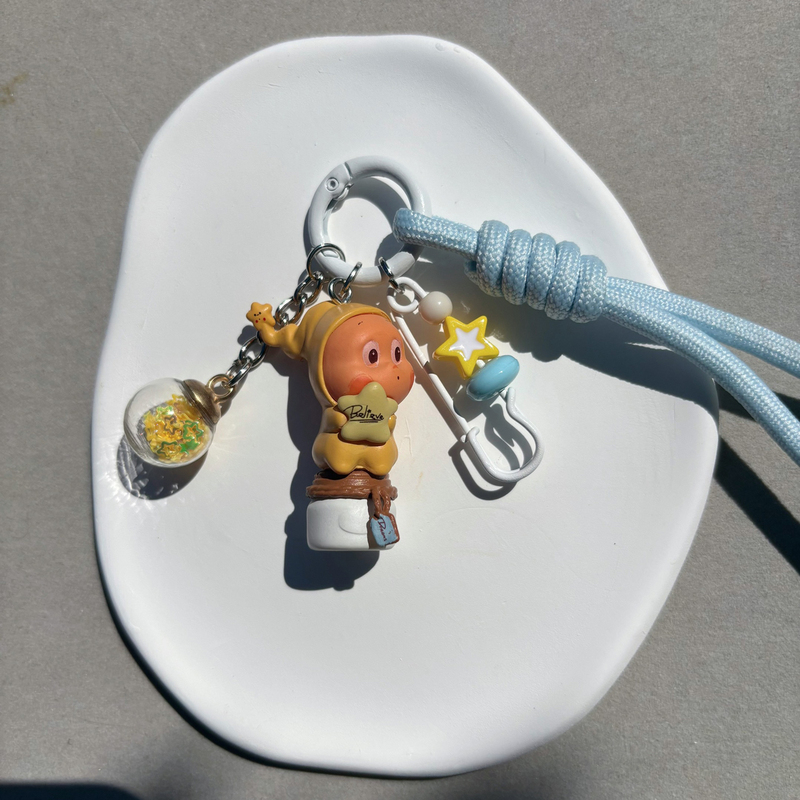 Star-Themed Keychain Doll Cute Pendant Bag Phone Accessory Car Decoration Gift Customizable Pendant