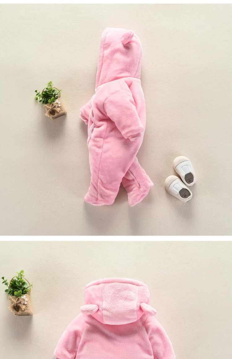 Bé trai 0-1-2 tuổi mùa đông ra khỏi quần thể động vật 6 tháng mùa thu và mùa đông quần áo sơ sinh cho bé bộ body suit