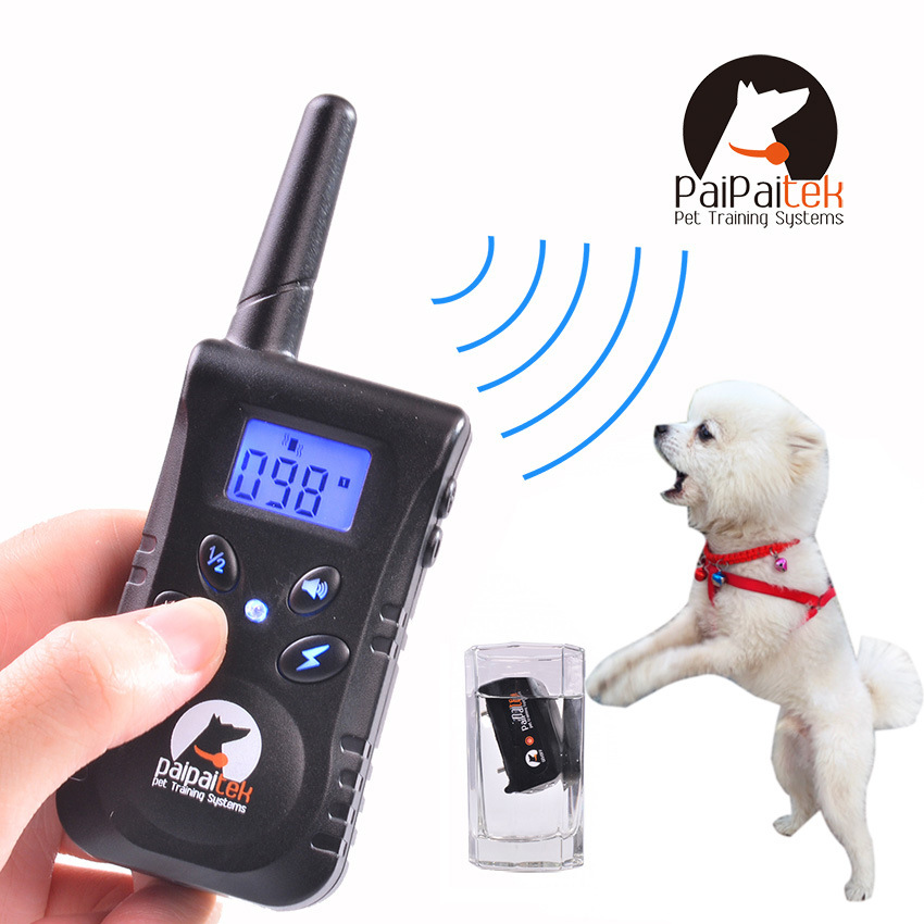 Dog barking 500 m remote control electric shock training dog anti - dog called training to stop barking small mid - sized electric shock collar