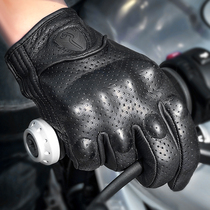 Touch screen Mogo motorcycle gloves Mens riding four seasons motorcycle sheepskin knight equipment spring summer and autumn warm windproof