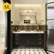 Momojia French medieval bathroom tiles retro Nanyang style bathroom bird tiles waistline tiles toilet floor tiles