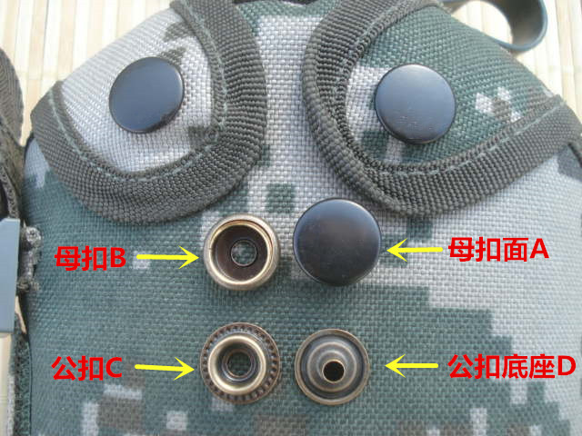 10 Style Hole 7 Style Kettle Carrying bag Accessories Accessories Four-in-the-button copper-based button 3 Jungwu universal