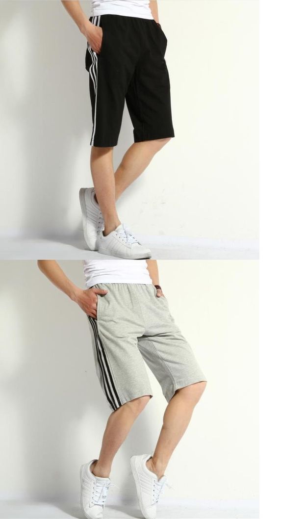 Cộng với phân bón XL quần short nam chất béo quần thể thao mùa hè mỏng dây kéo quần lỏng chất béo quần thường áo nam hàng hiệu