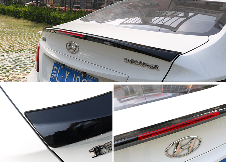 10-14 Đuôi xe mui trần Hyundai Rena Cánh đuôi sơn cánh miễn phí ABS sửa đổi đặc biệt - Sopida trên đuôi gió pista