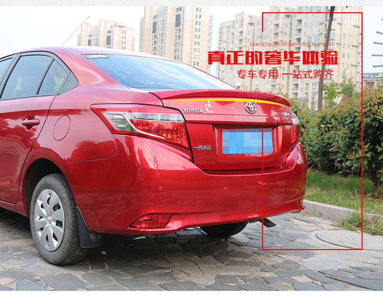 14-17 vây đuôi Vios mới Toyota Vios sửa đổi đuôi sơn đặc biệt Đuôi xe miễn phí đuôi gió xe ô tô