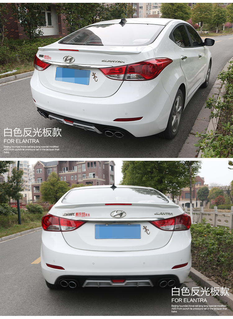 Bắc Kinh Hyundai Langwei cánh đuôi Langdong trang trí đặc biệt ABS miễn phí đấm sơn đuôi cánh đuôi gió