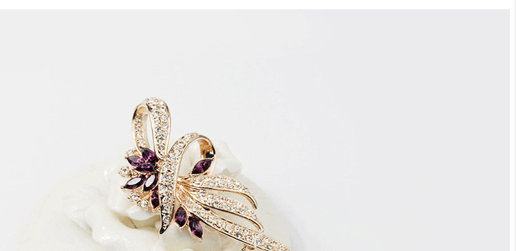 Broche femme en cristal autrichien - Ref 1178504 Image 7