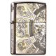 Zippo zippo pure copper armor chrome-plated matte kerosene lighter apocalypse four knights DIY custom ceremony for men and women