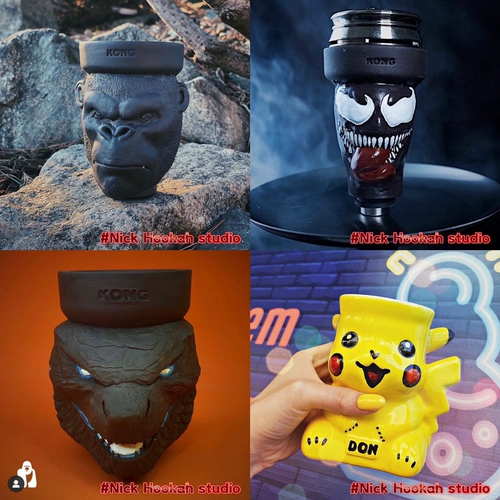 Арабский водный дым импортировал Россия Конг Дым Боул Дон Кальян Мучал Карт Сигаретный горшок