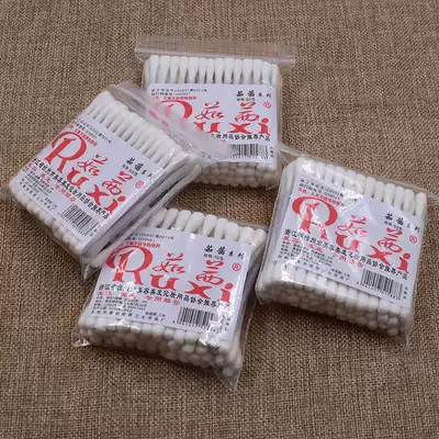 Hair salon cotton swab ear digging Ruxi disposable double-headed cleaning cotton swab Hair salon makeup ear digging cotton swab