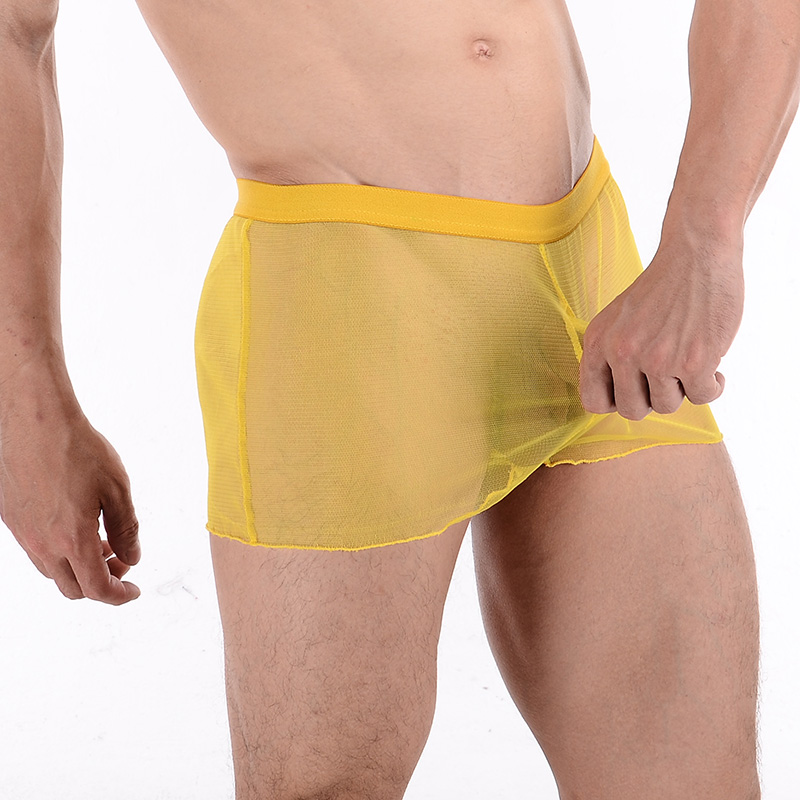 Quần lót phối cảnh nam siêu mỏng đầy đủ trong suốt quần lót su nam
