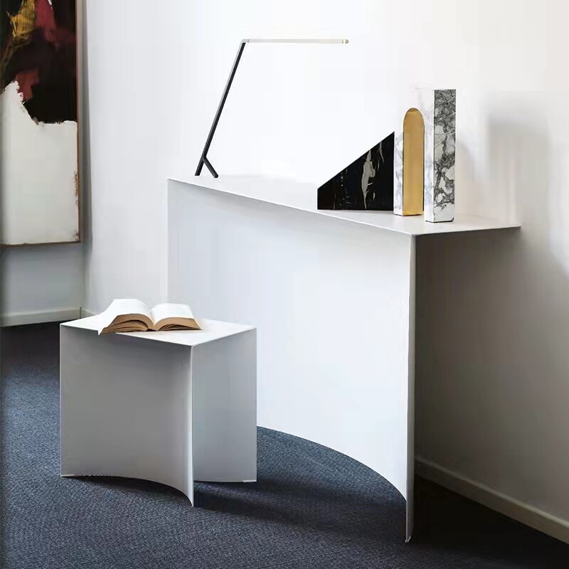 Nordic simply iron artist changed shoes with a porch and shoes and creative in the beautiful girl's bedroom dressing bench