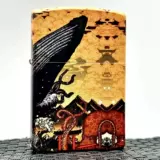 [Super Play EDC] Zorro 902 Новая цветная печать керосина легче ретро -песчаное колесо.