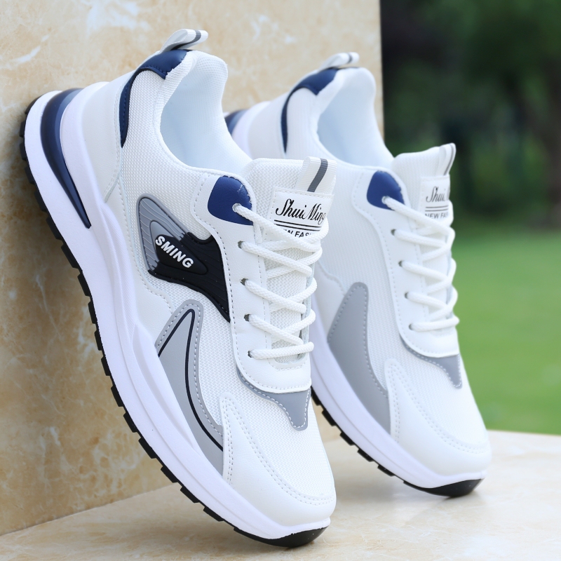Men's Shoes Spring 2026 New Breathable Mesh Casual Sports Shoes Men's Non-Slip Running Fashion Dad Shoes Trendy Shoes