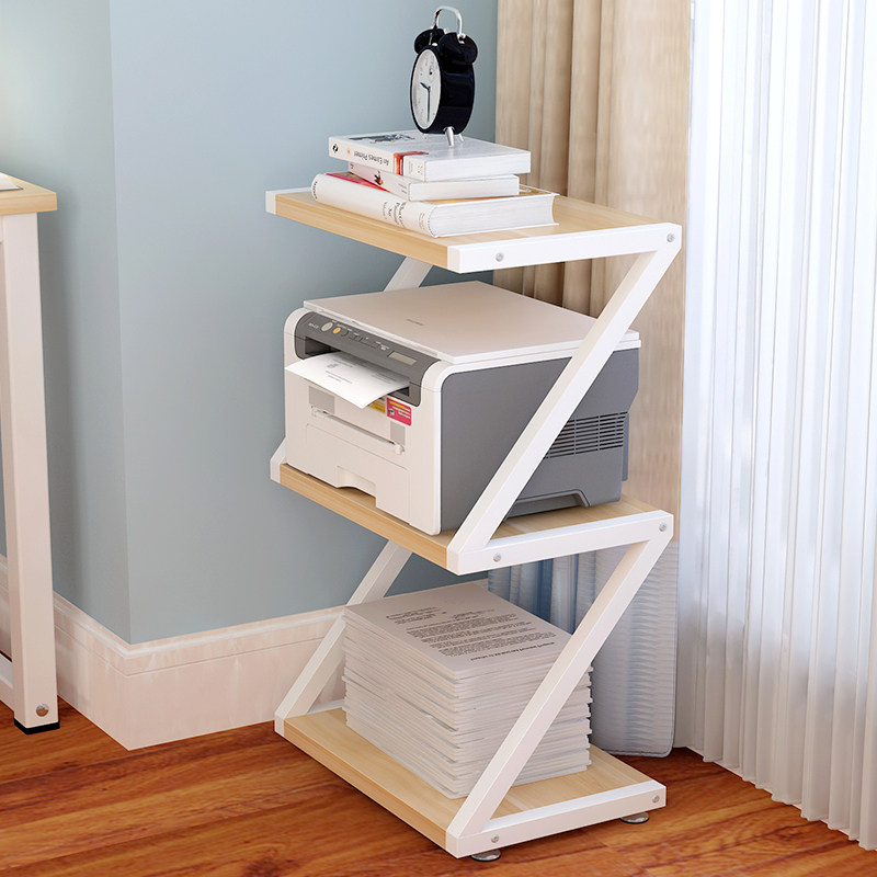 Printer shelf desk multi-layer shelf desktop printer shelf living room floor-to-ceiling storage rack