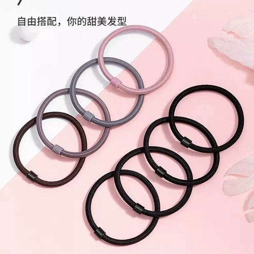 Эластичная базовая резинка для волос, аксессуар для волос, простой и элегантный дизайн, японские и корейские