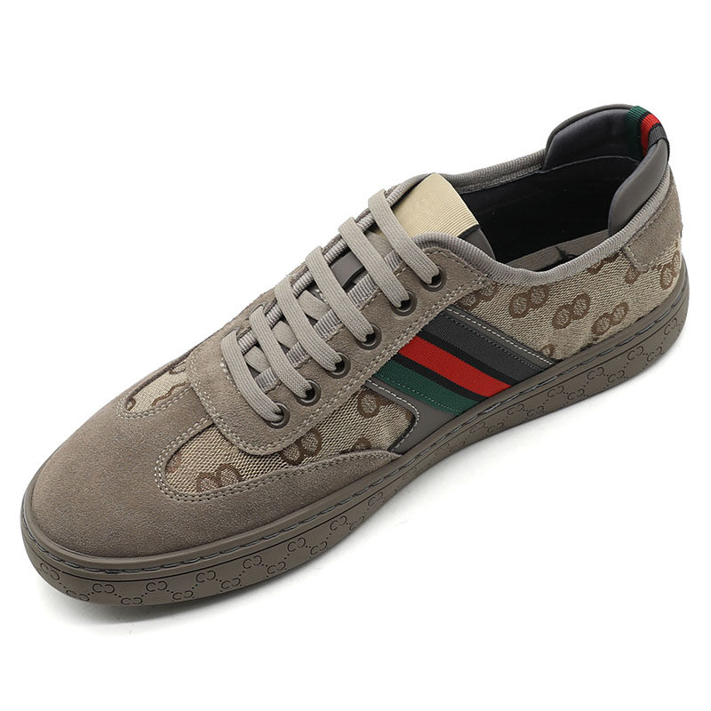 Men's shoes autumn 2022 new leather fashion casual sneakers trend Korean version all-match lace-up casual shoes breathable shoes