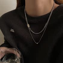 Autumn and winter hip-hop cold wind necklace women 2021 New Tide clothes chain men ins niche advanced sweater chain
