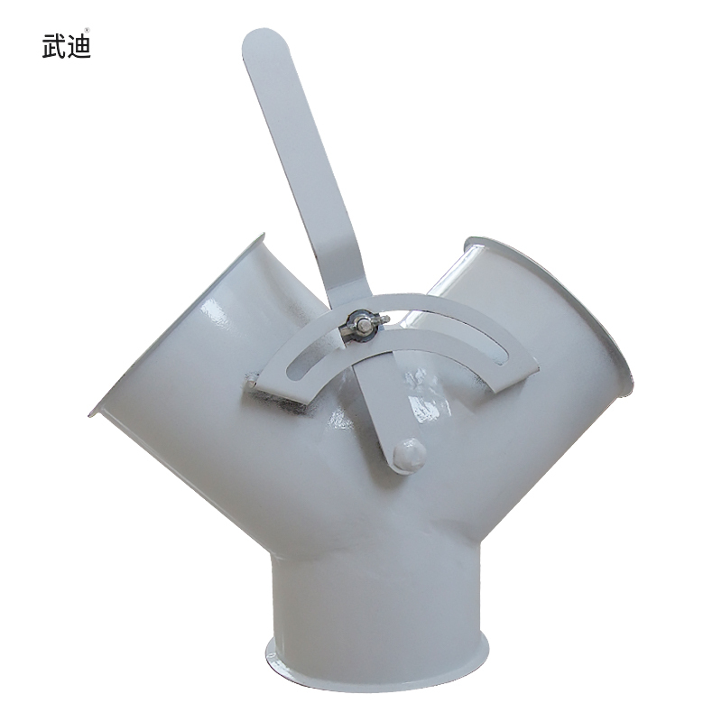 Y-Shaped Straight-Through Pipe Fitting Industrial Welding Tee Pipe Fitting Flour Mill Air Grid Valve Shrimp-Shaped Elbow Bucket Tee Pipe Fitting
