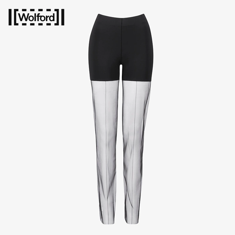 Wolford / Wolford Ladies Moonlight tulle midstitch back line leggings 19247 - Xà cạp