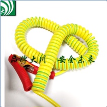 Factory direct PU spring wire spiral wire yellow green single core 10 Square support drawings customized model